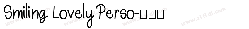 Smiling Lovely Perso字体转换